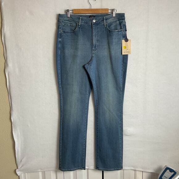 NYDJ Lovesick Slim Bootcut Sure Stretch Medium Wash 14W NWT - Picture 2 of 13